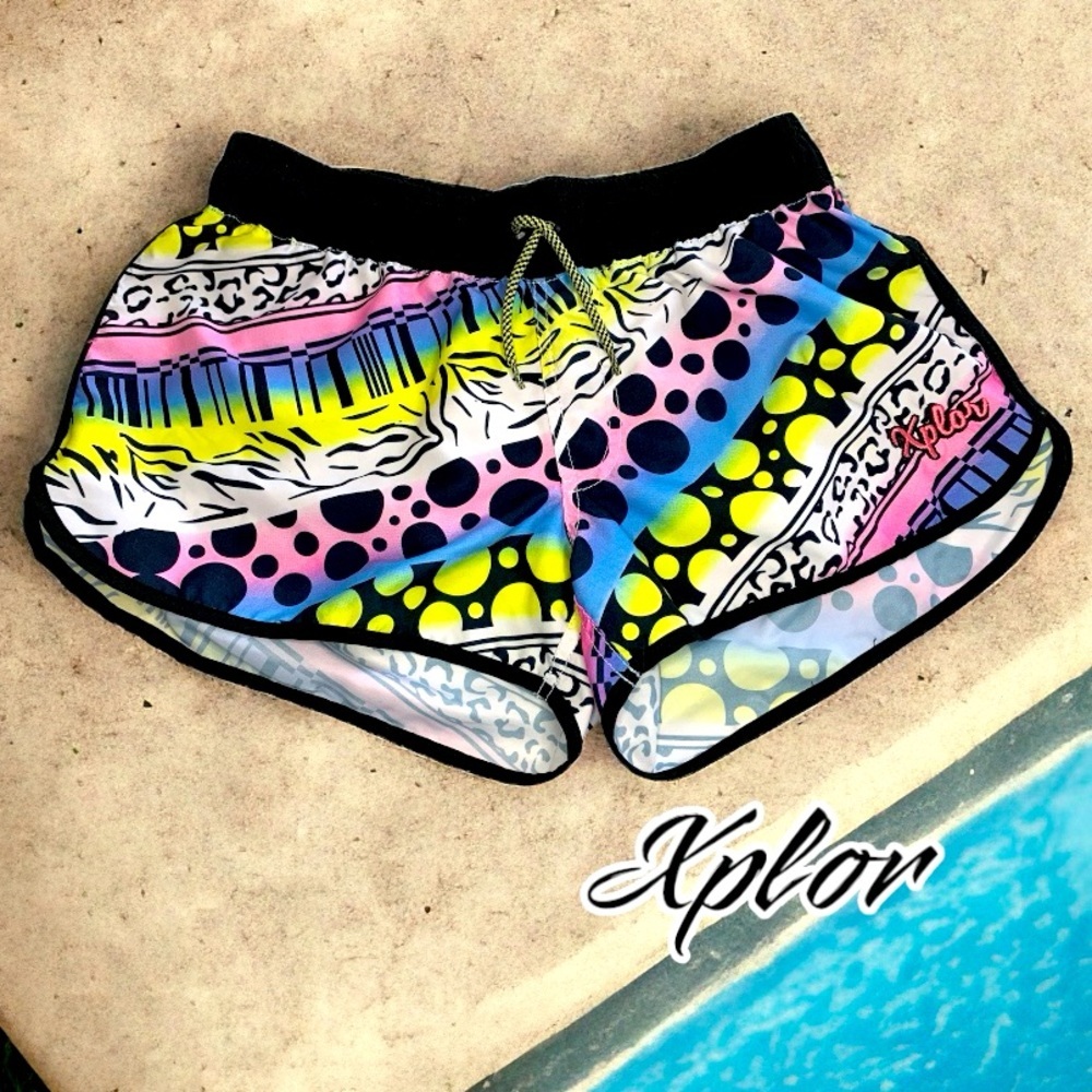XPLOR Women’s Multi pattern & colour board shorts- Medium